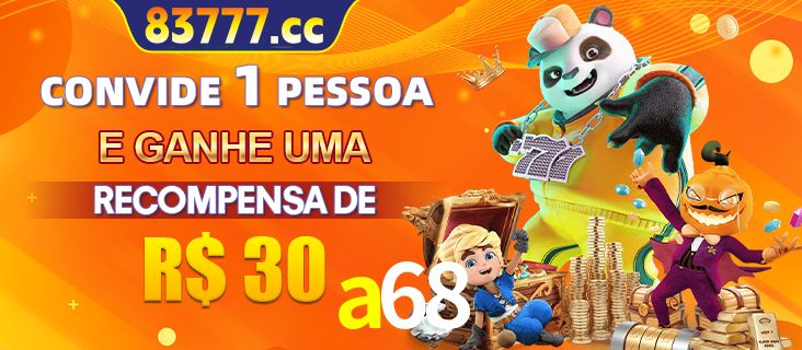 Banner institucional da a68 sobre parceria de marcas e criação de uma marca de excelência, apresentando os mascotes de jogos populares como o Fortune Tiger.